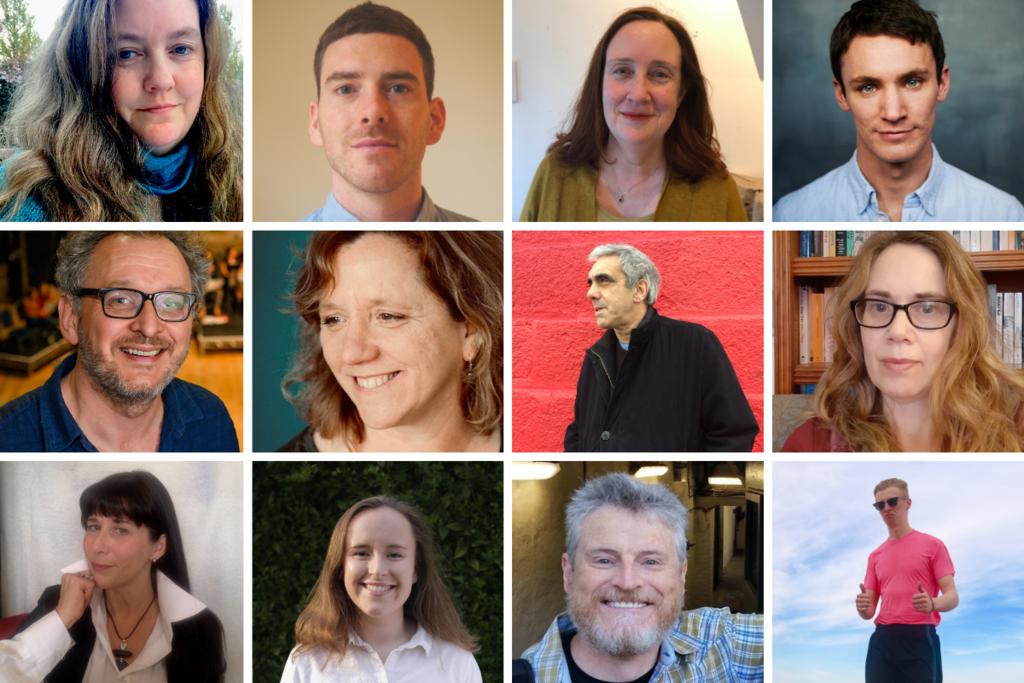 Headshots for 12 Novel Fair 2021 winners 