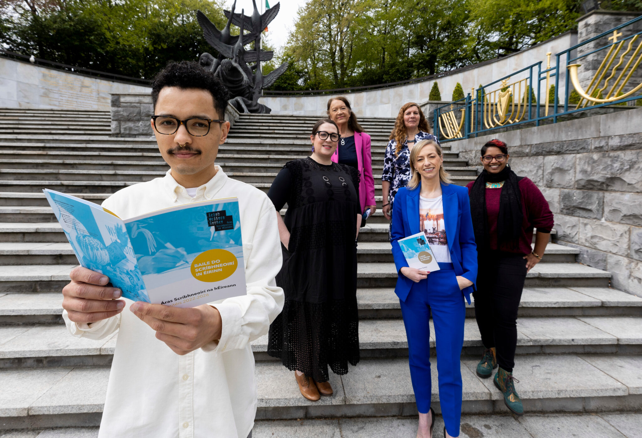 Rafael Mendes, Breda Brown, Olivia Fitzsimons, Chandrika Narayanan-Mohan, Éilís Ní Dhuibhne at the IWC Strategy launch